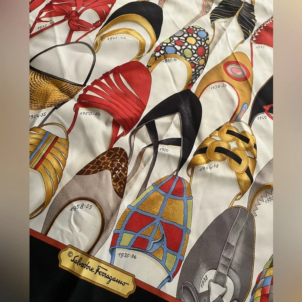 Silk Salvatore Ferragamo Scarf - Picture 1 of 3